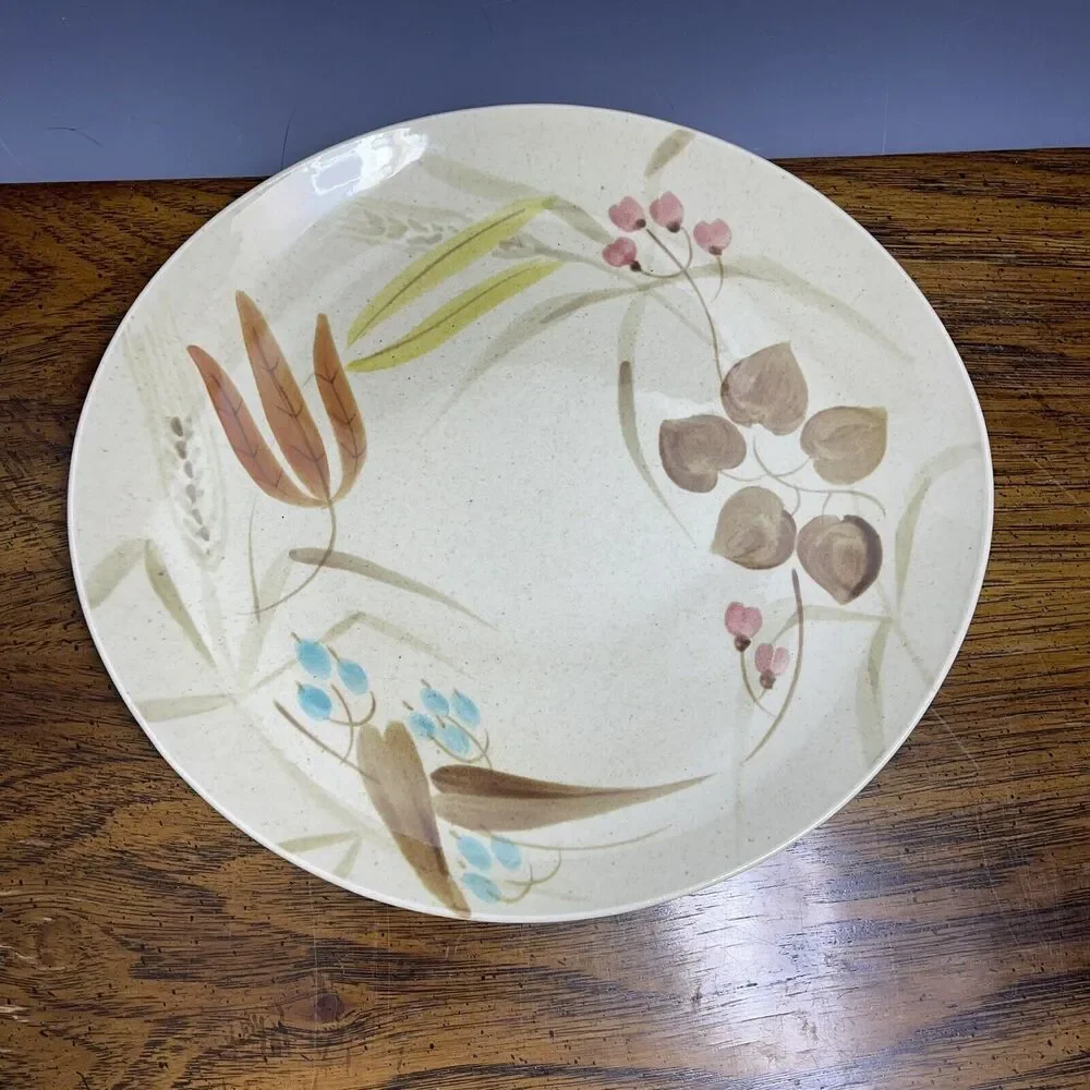 Vintage Red‎ Wing DINNER Plate Random Harvest Atomic MCM USA Dinnerware Supper